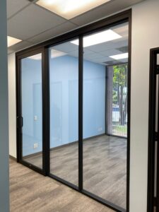All Windows and Doors Fleetwood Doors In an Office