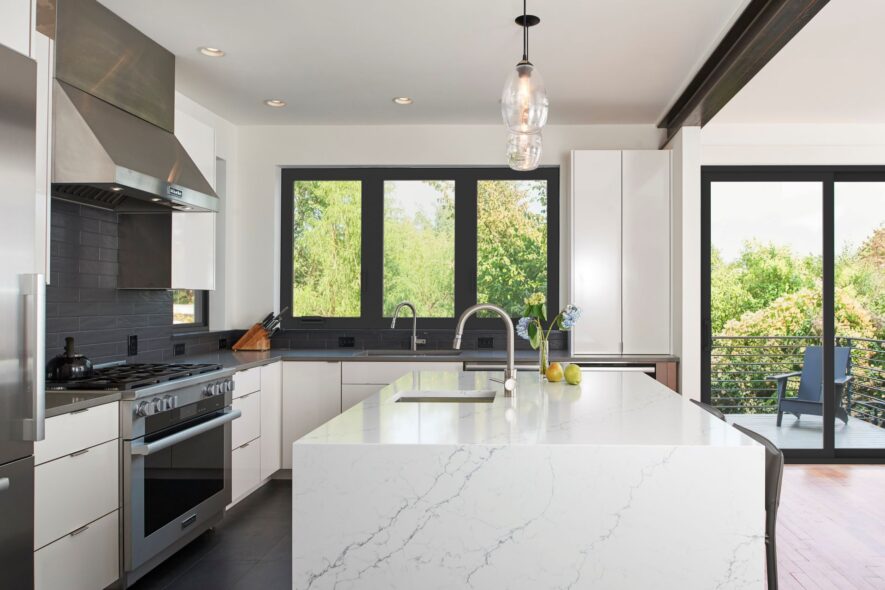 Milgard C700 Windows in a Kitchen Daytime